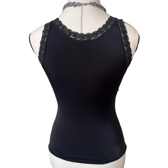 4 PC. GLAM Y2K GOTHIC CHIC BLACK LACE BEADED SPARKLE TOP BUNDLE SMALL - Picture 6 of 8